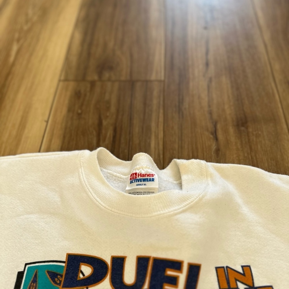 Vintage 1996 fuel in the desert NFL Super Bowl crewneck sweatshirt - Picture 3 of 5
